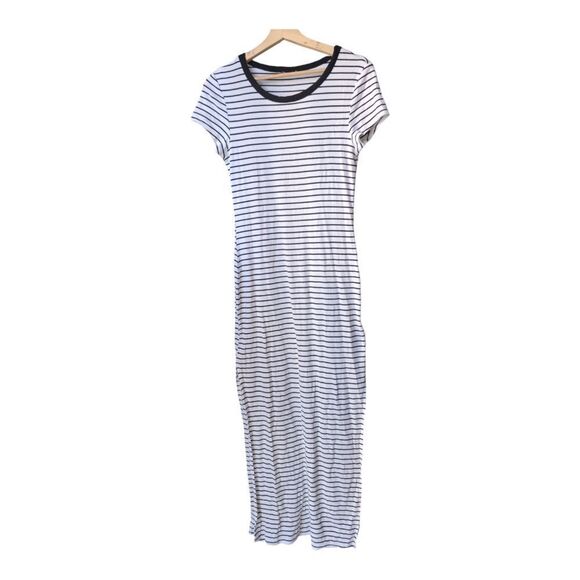 UO White Stripes cotton Midi T Shirt dress sz s - Picture 11 of 11